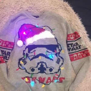 LED Ugly Christmas sweater STAR WARS